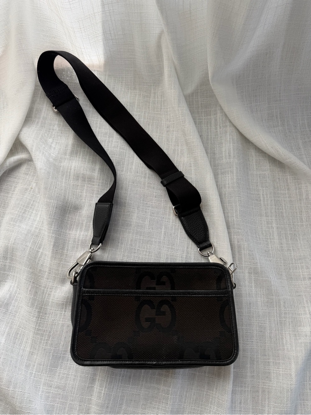 Gucci Jumbo GG Canvas Messenger Bag